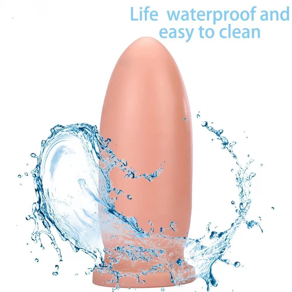 SUMME XXL plug anale per principianti donna piccolo anale in silicone liquido super morbido con scanalatura, butt plug giocattolo sessuale per principianti e utenti avanzati(Fleischfarbe)