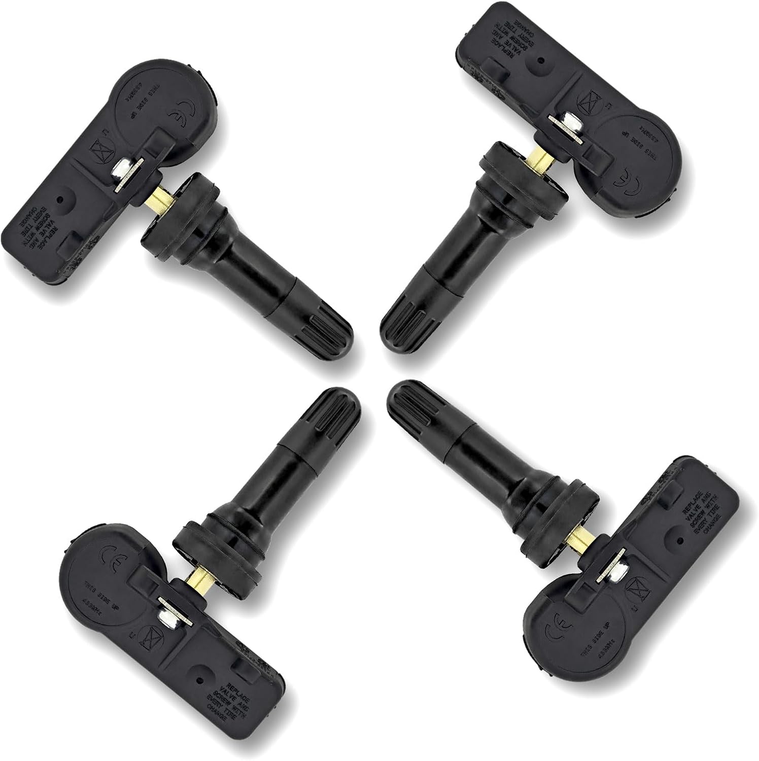 TPMS Sensor Replacement for Jeep Grand Cherokee Dodge Ram 1500 Chrysler Fiat, Tire Pressure Monitoring System Replaces# 56029398AA, 56029398AB, 68241067AA, 68241067AB 433MHz