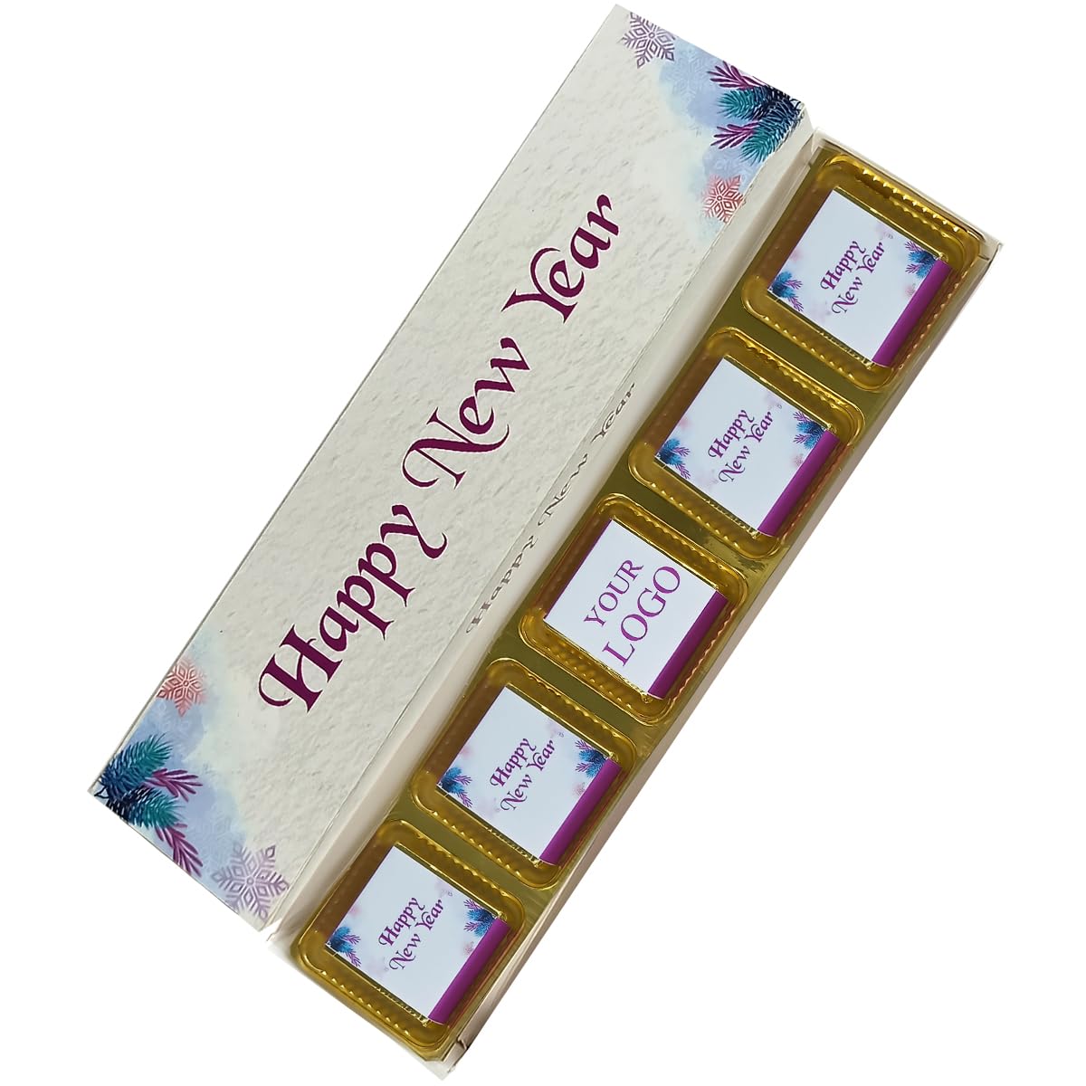 Chocolade House Gift Box Pack Of New Year Theme Chocolates | Premium Assorted Chocolates Gift Pack For New Year | Gift For New Year