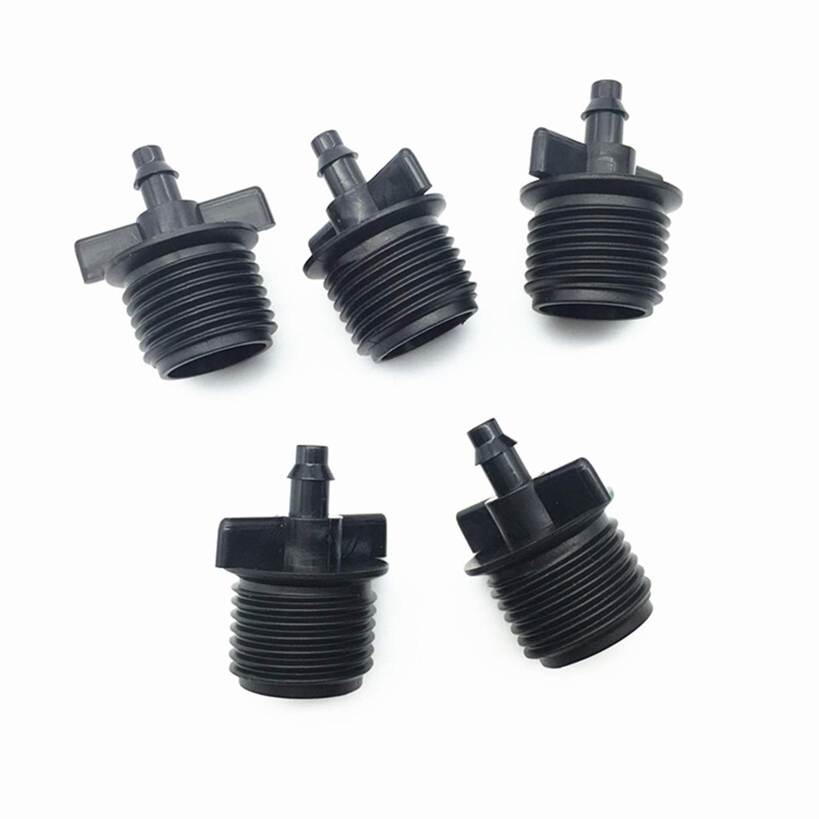 Adattatore per tubi idraulici da giardino 200 pezzi Connettore maschio da giardino da 1/2 '' a 4 / 7mm tubo del tubo del tubo Raccordi per l'irrigazione per gli accessori automatici di irrigazione