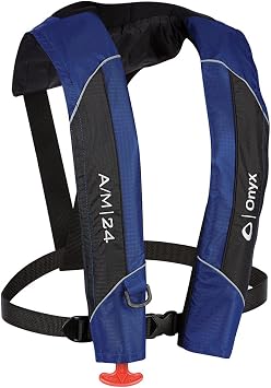 1 - Onyx A/M-24 Automatic/Manual Inflatable PFD Life Jacket - Blue