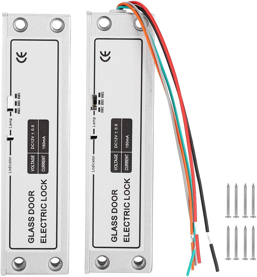 Smart Electric Lock DC 12V, Electric Gate Lock System Kit, Electric Mortise Lock with Time Delay