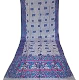 Nota: este es un sari vintage no nuevo, por lo que no se puede esperar en perfecto estado. El color sari puede ser un tono oscuro o más claro que la imagen.
