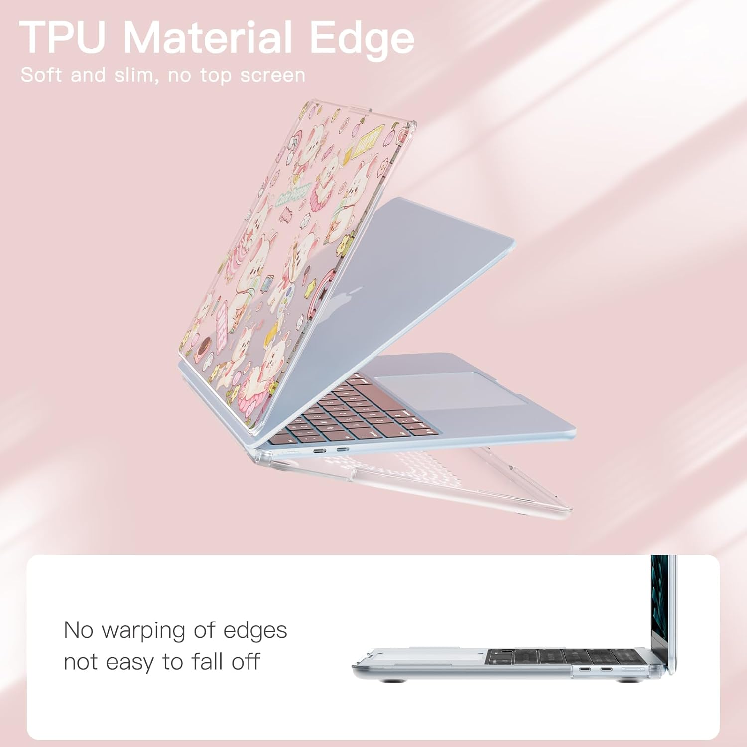Compatible with/Replacement for Air 13.6" 2022/2024 A2681 M2/A3113 M3/A3240 2025 M4 Heavy Duty Case Shockproof Cover TMFG (GOU)
