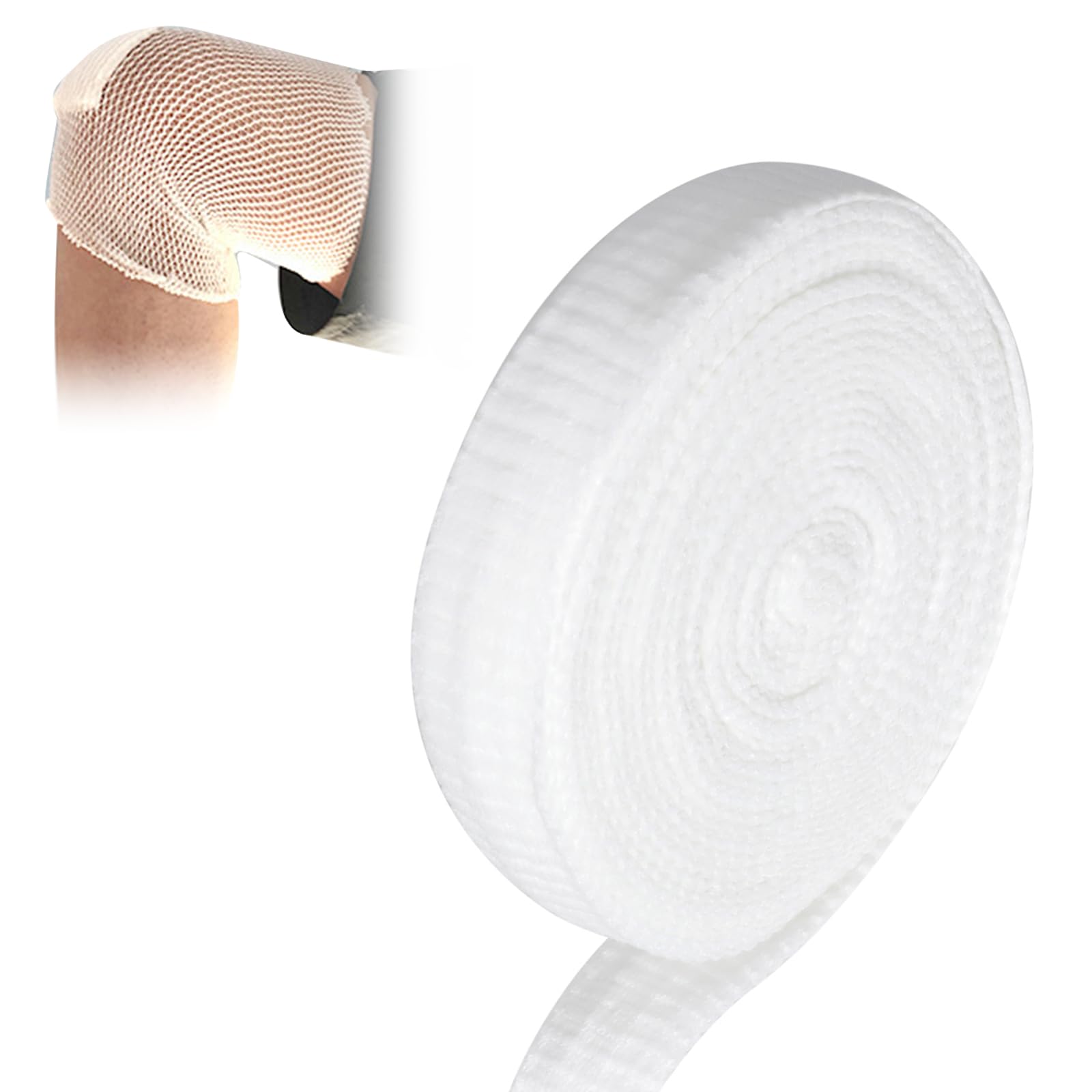 Elastic Stretch Net for Wound Care Size 5 Tubular Bandage Elbow Dressing Retainer Without Use Tape (1.5 in × 11 yd Unstretched) - 2