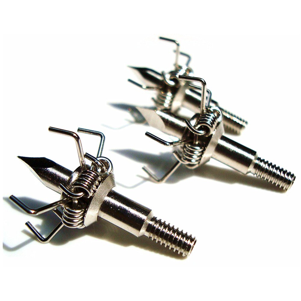 Fay Outdoor Sport 100 Grain Judo Broadheads Small Game Pointy Arrowheads for Archery Hunting Arrows and Crossbow Bolts (12 Pack)