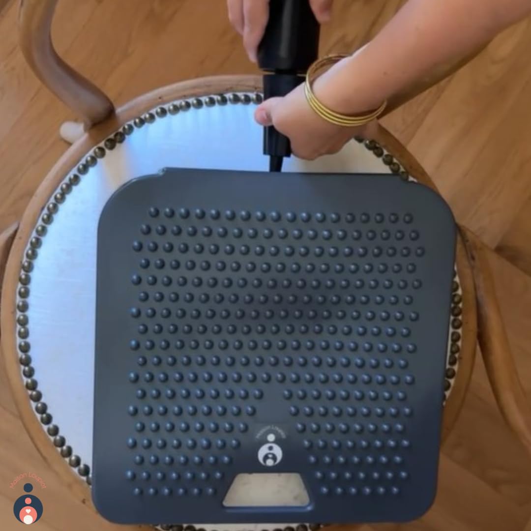 Kit Équilibre Enfant | Coussin Gonflable de Concentration + Élastique de Chaise + Pompe | Aide TDAH, Posture, Gestion de l’Agitation et Attention (dès 3 Ans)