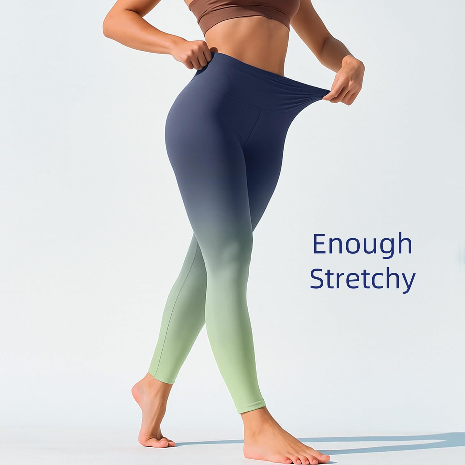 High Waist Yoga Pants for Women Tummy Control Workout Leggings Gradient Color Pilates Gym Pants for Daily Wear - Image 4