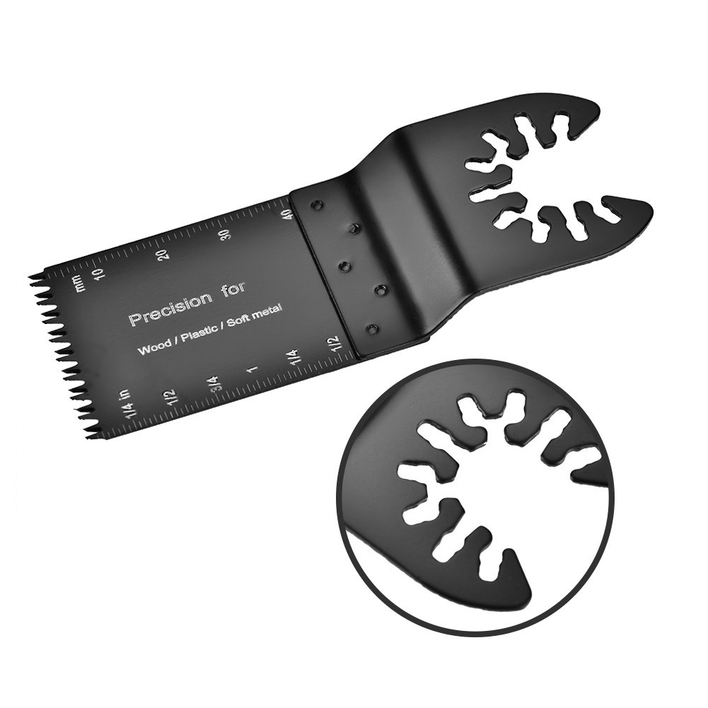 20 sztuk Wielofunkcyjne brzeszczoty do pił oscylacyjnych 32 mm do drewna, tworzyw sztucznych i miękkiego metalu, stali szybkotnącej Wielofunkcyjne brzeszczoty HSS z uniwersalnym