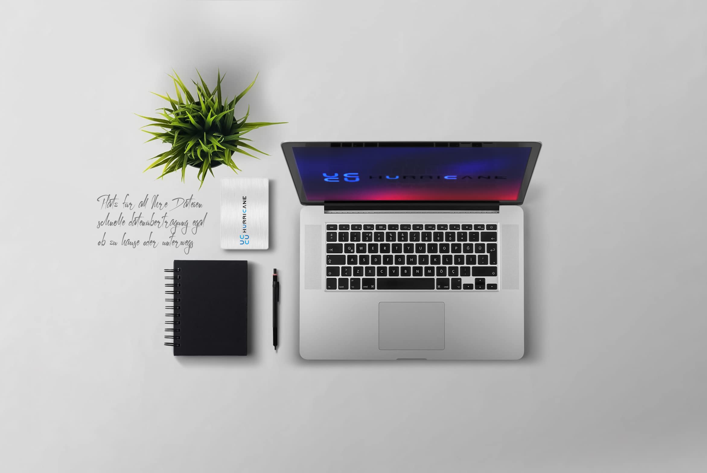 Hard Disk Esterno Portatile 1TB Hurricane MD25C3 USB-C - Dettaglio