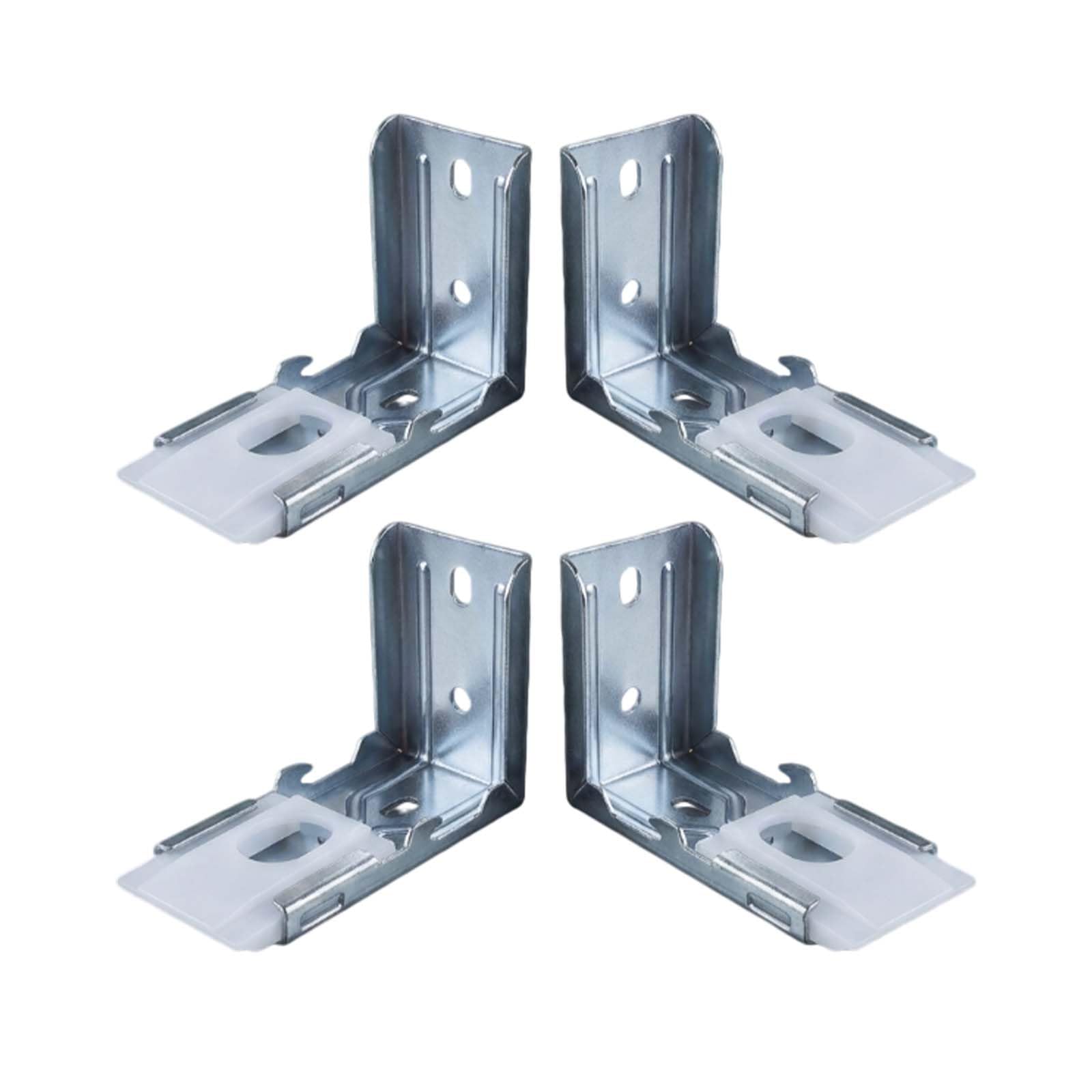 Zebra Shades Mounting Brackets, 4 Pack Heavy Duty Metal Blinds Brackets for 38mm(1-1/2") Roller Blinds, Inside/Outside Installation