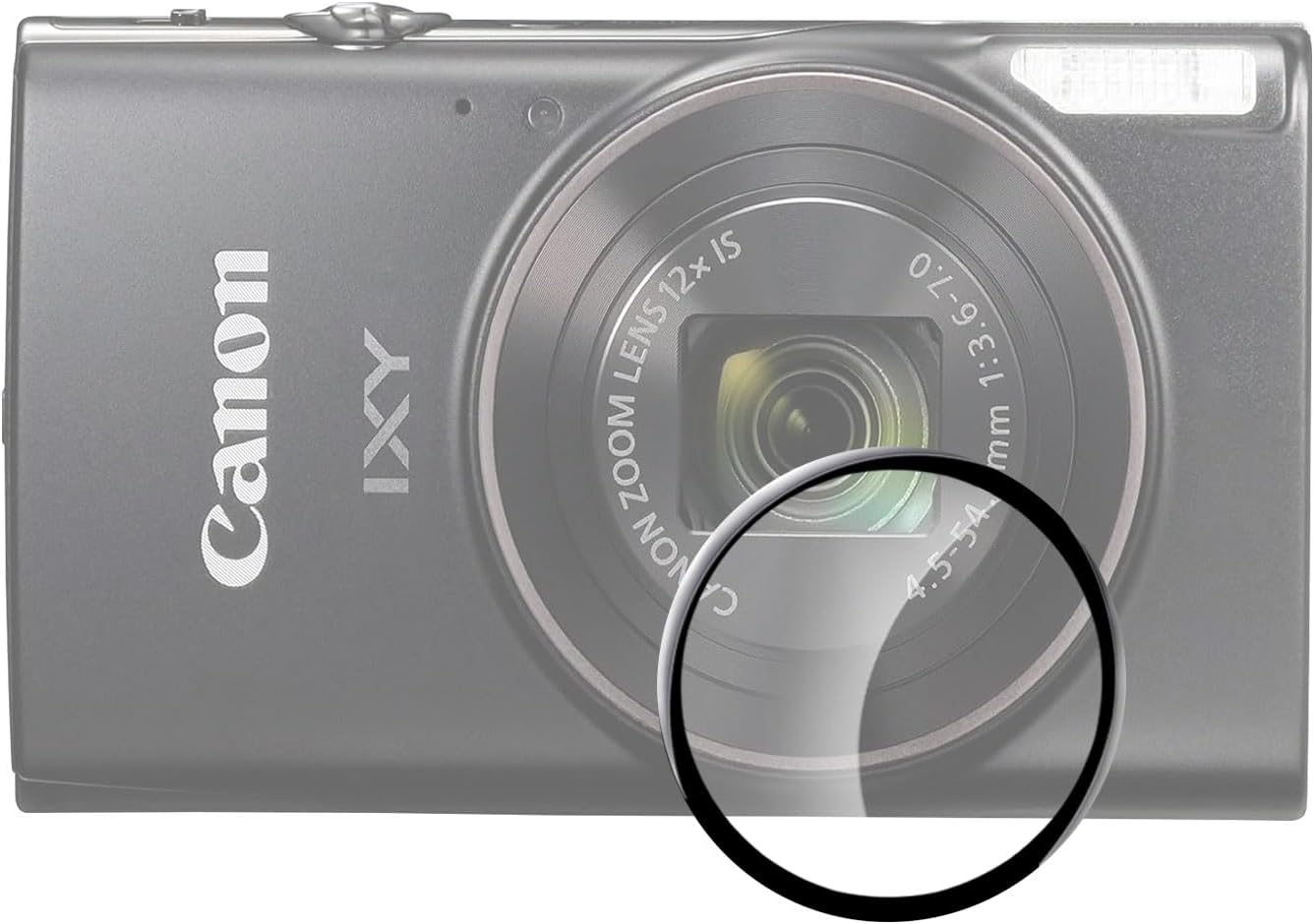 [1 Piece] Canon Compact Digital Camera IXY 650/IXY 650 m Camera Lens Protective Film [HVUYAL] Asahi Glass 9H UV Filter, Anti-Bubbles, Highly Transparent, Shatterproof Treatment, Shock Resistant, Stain