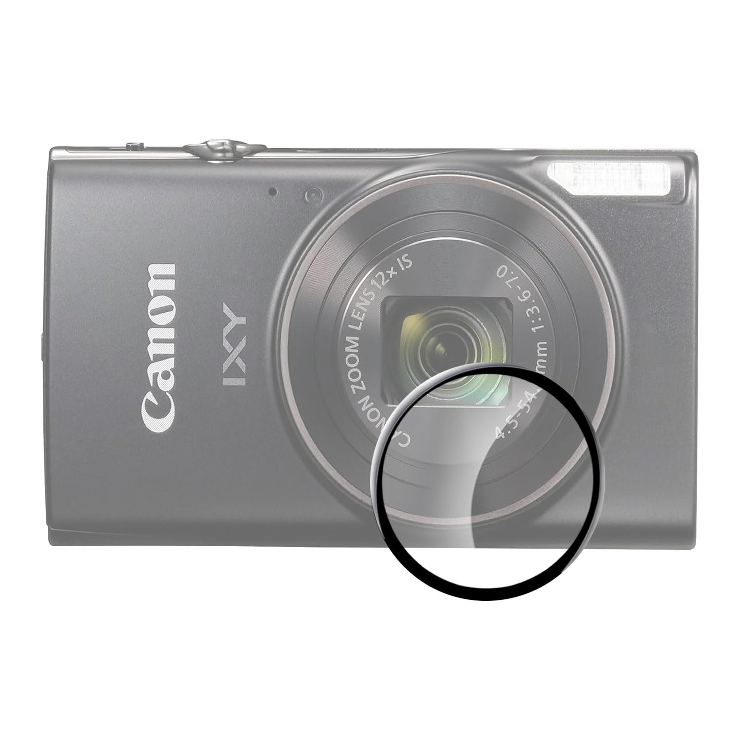 [1 Piece] Canon Compact Digital Camera IXY 650/IXY 650 m Camera Lens Protective Film [HVUYAL] Asahi Glass 9H UV Filter, Anti-Bubbles, Highly Transparent, Shatterproof Treatment, Shock Resistant, Stain