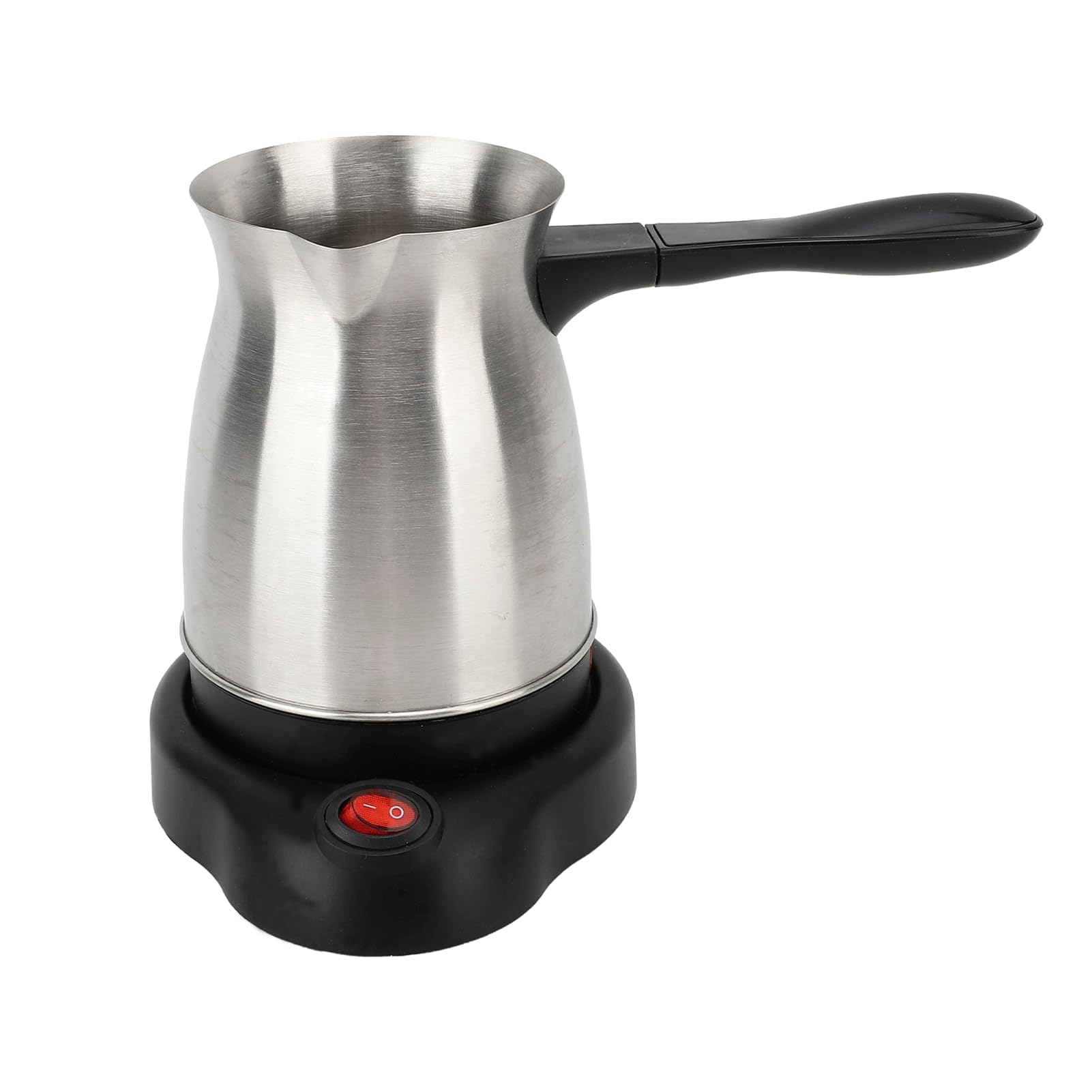 Pote de café turco eléctrico de 20.3 fl oz, cafetera turca de acero inoxidable, hervidor de té de calefacción para viajes caseros