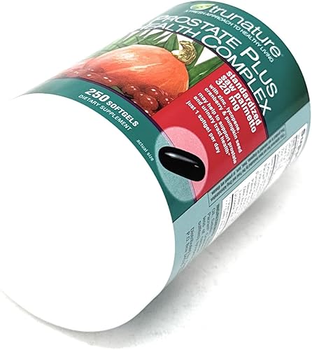 Vista 6 de TruNature Prostate Plus Health Complex - Saw Palmetto con zinc, licopeno, semillas de calabaza, arándano, 250 cápsulas blandas (1 botella)