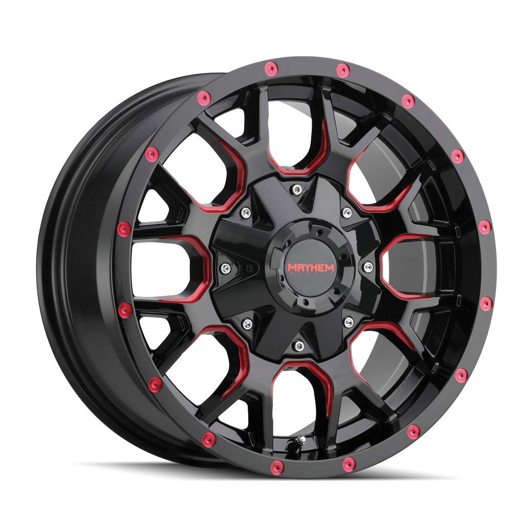 Amazon.com: MAYHEM 8015-7937BTR18 Warrior 8015 Black W/Prism Red