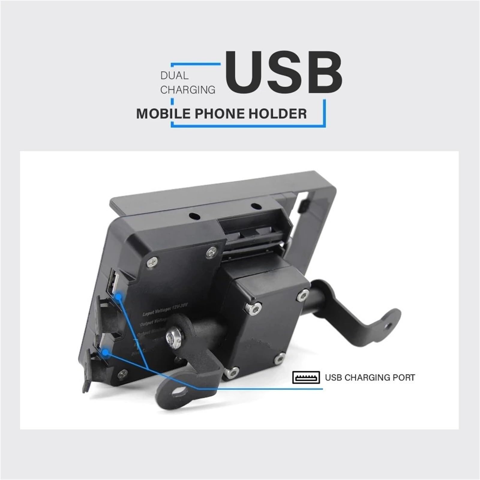 Moto GPS Support De Navigation Support de Plaque de Navigation GPS pour Pare-Brise de Smartphone Compatible avec Yamaha Tracer 700 Tracer 7 GT 2016-2022 Support De Navigation GPS pour Moto