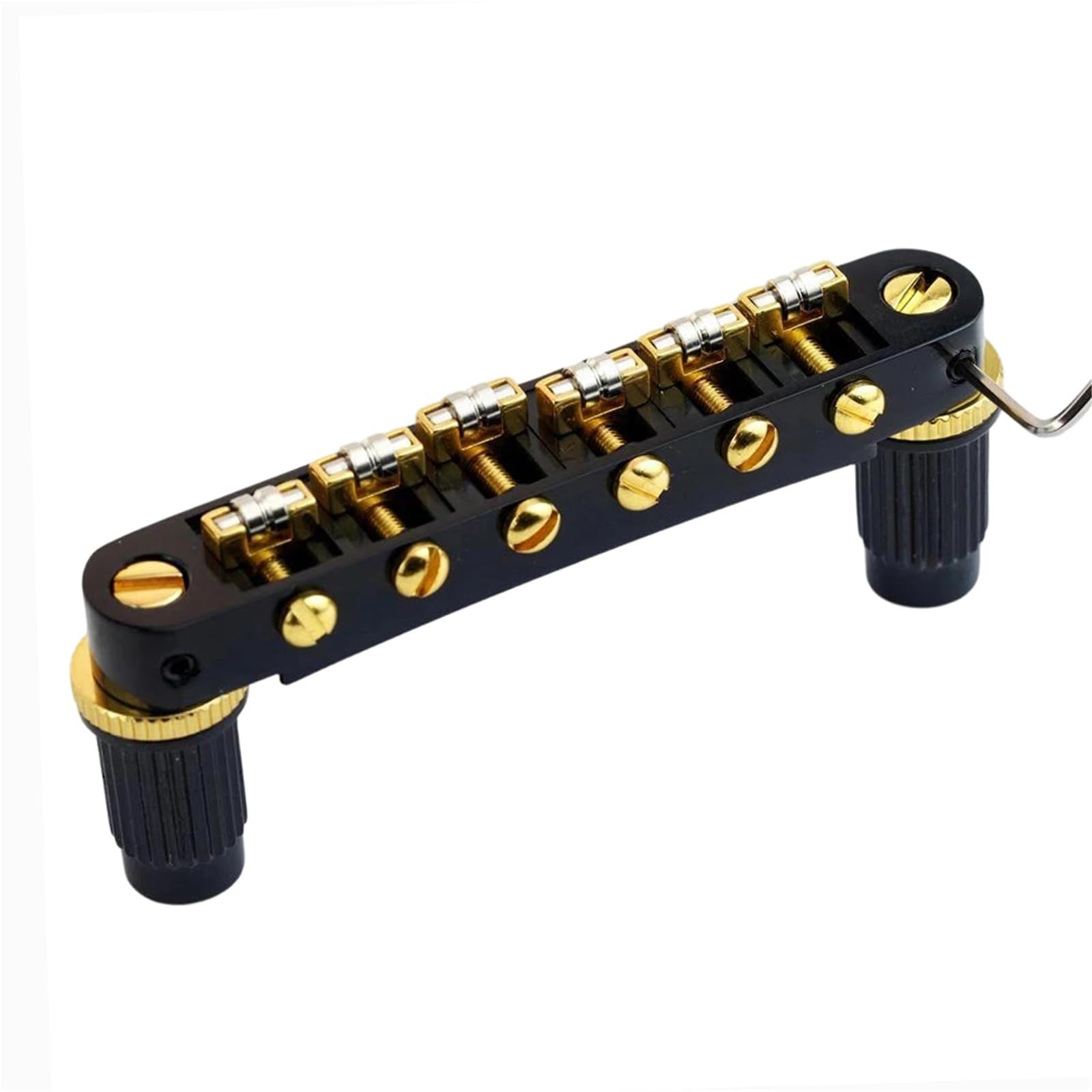 Mostek Gitarowy Mostek Gitarowy Z Siodłem Rolkowym W Kolorze Czarnego Złota Do Płyt LP