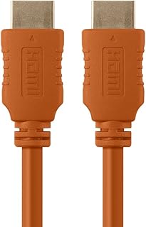 Monoprice 6ft 28AWG High Speed HDMI Cable w/Ferrite Cores - Orange