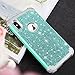 Lontect Compatible iPhone Xs Max Case Glitter Sparkle Bling Heavy Duty Hybrid Armor High Impact Shockproof Protective Cover Case for Apple iPhone Xs Max 2018 6.5 Display, Shiny Teal