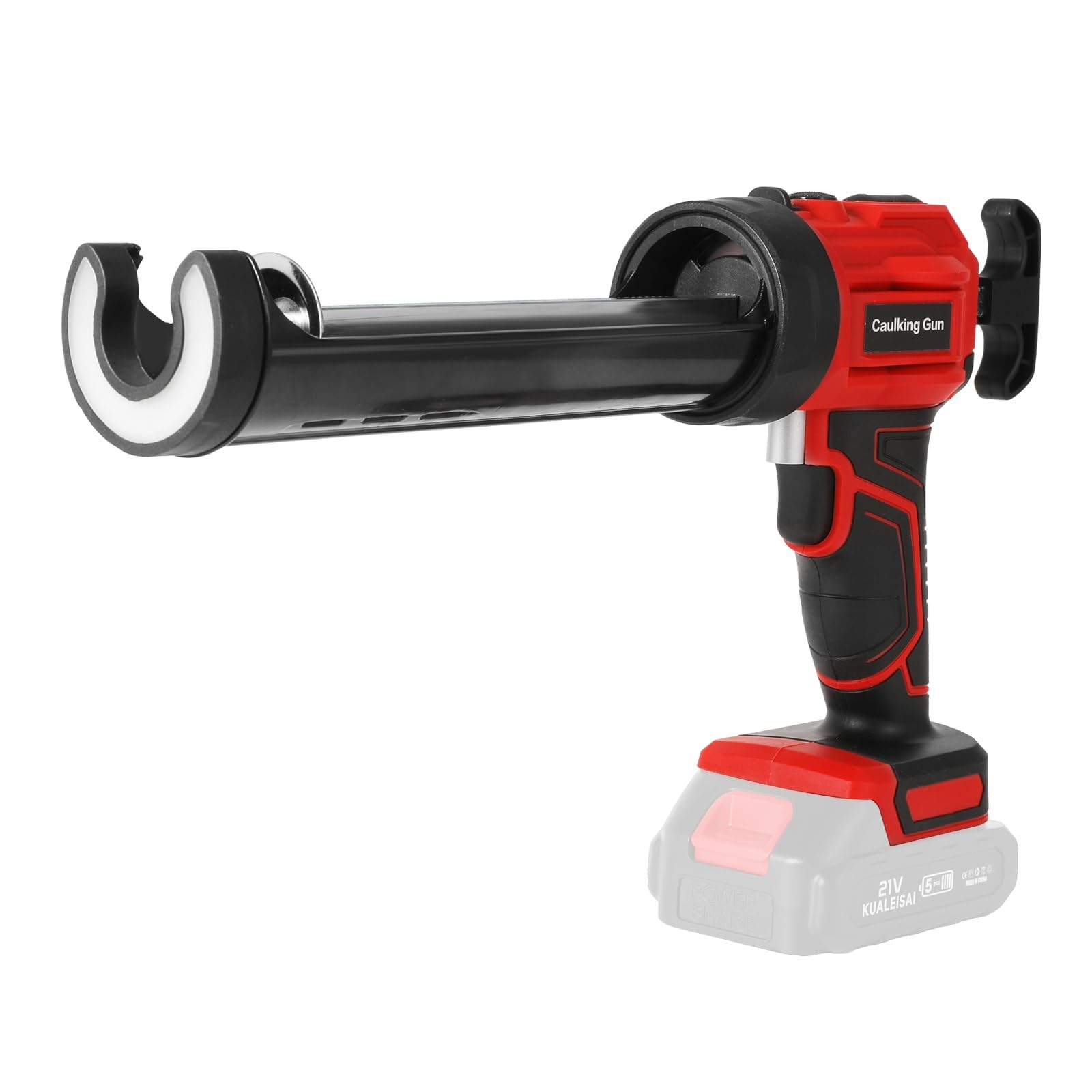 Pistola de silicona eléctrica para 18 V, batería de 1500 mAh, pistola de silicona con LED, 4 velocidades ajustables, bomba de silicona eléctrica 300 ml, sellador, antigoteo, para estanqueidad