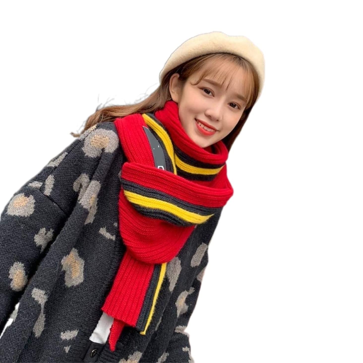Fular Mujer Bufanda Bufanda De Invierno Mujer Bufandas Largas Otoño Invierno Cálido Mantón Simple Chal Mujer Fiesta (Color : B, Size : 180 * 35cm)