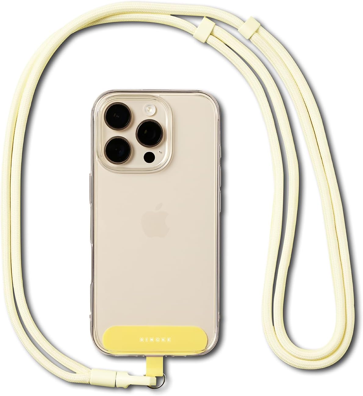 Ringke Holder Link Flow Shoulder Y-Type Designed for Phone Lanyard, Cute Soft Adjustable Crossbody Strap with Tether Tab