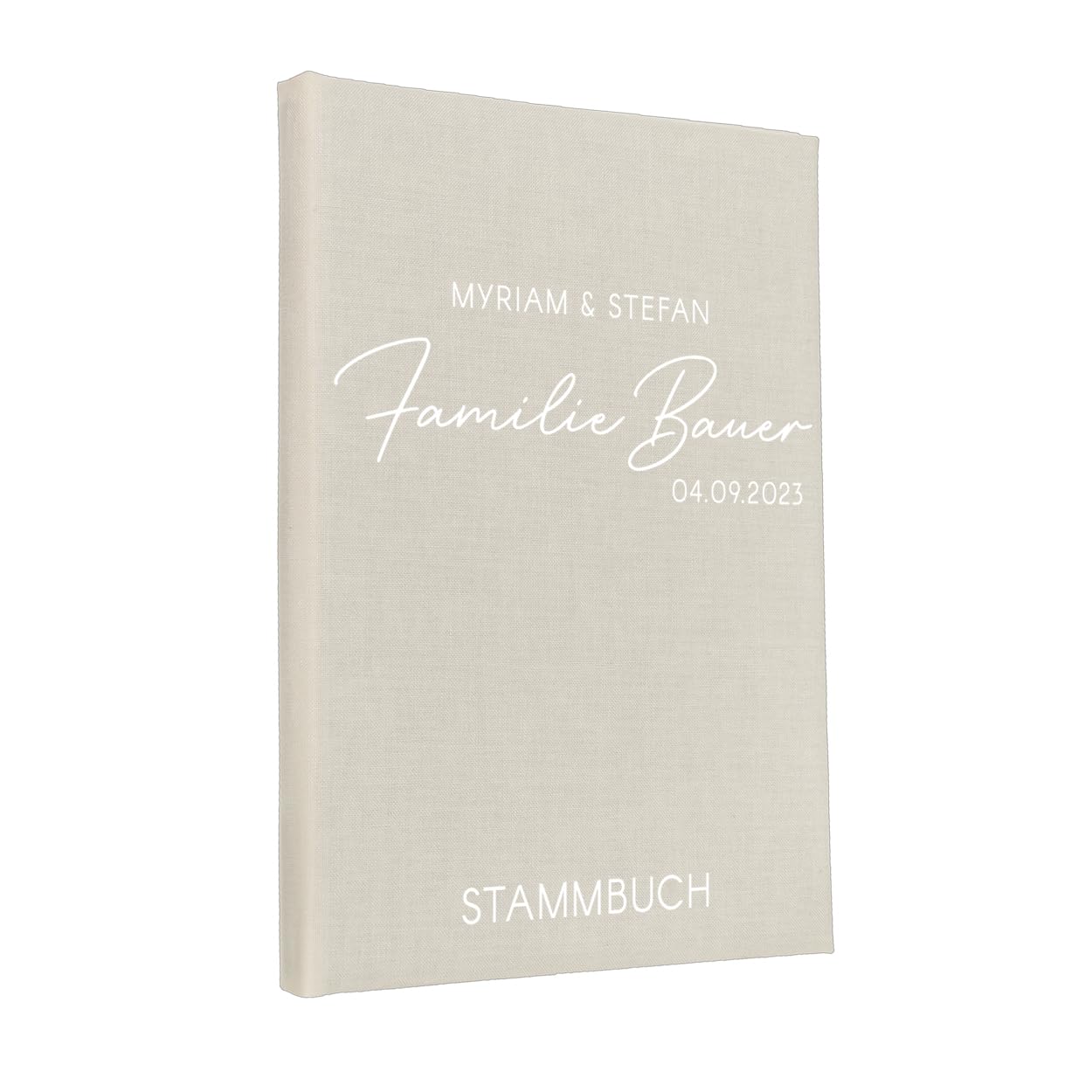 Hochzeitideal Stammbuch der Familie 'Helena' Nr. 305 inkl. Personalisierung (Elfenbein, A4 4-Fach Ringmechanik)