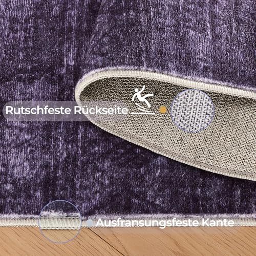 Tapis aspect usé haut de gamme Kokia Abstracter doux et confortable