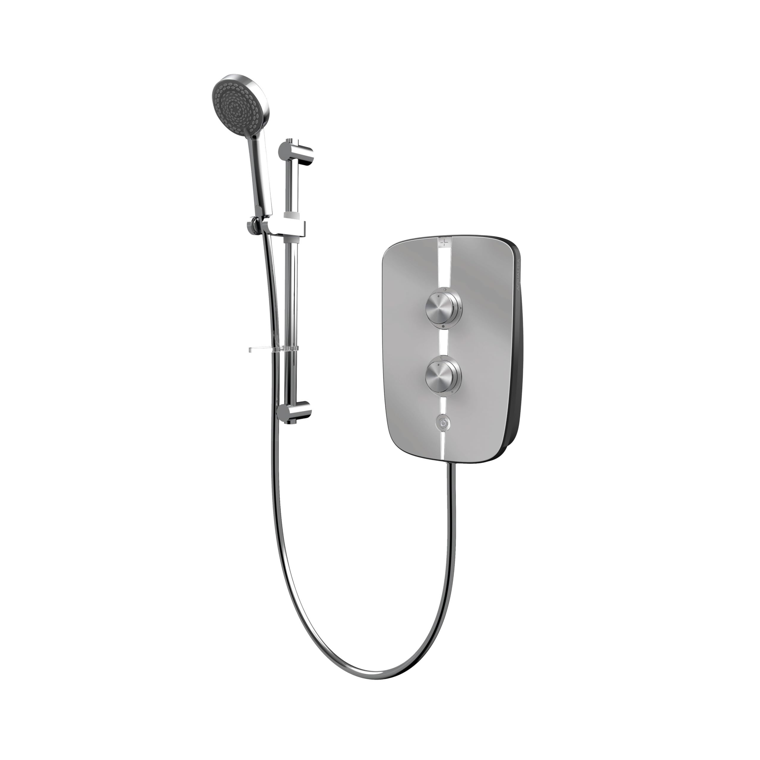 Aqualisa Lumi+ Electric Shower 8.5kW Retrofit Modern 5 Spray Mirrored Chrome