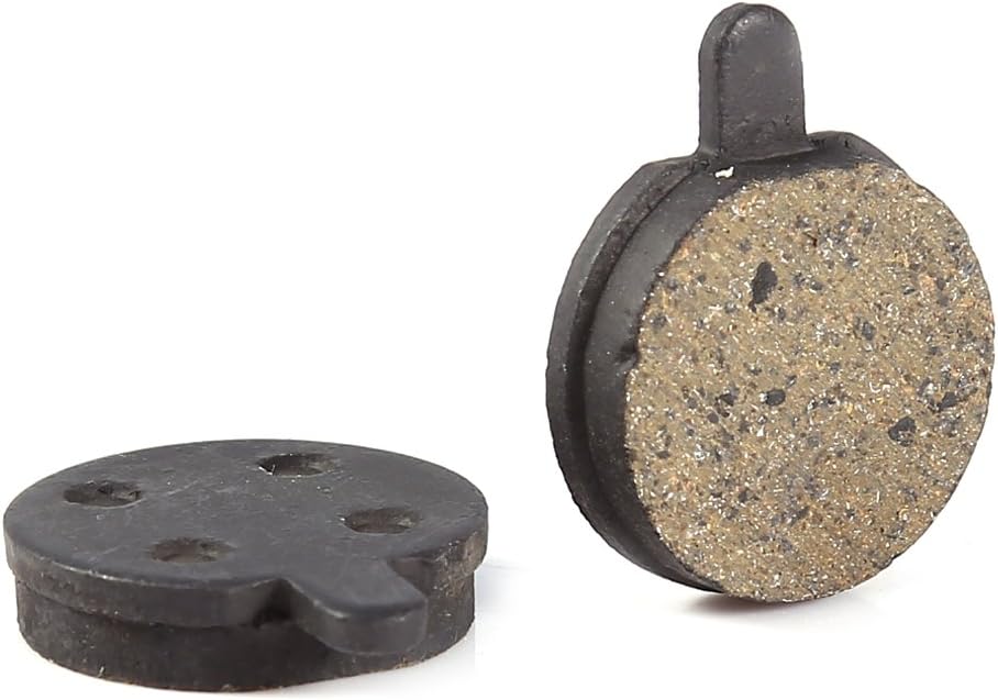 Ejoyous 8Pcs Bicycle Disc Brake Pads, Resin and Semi-metallic Round Disc Brake Pads Replacement Kit for Mountain Bike Bicycle, Black