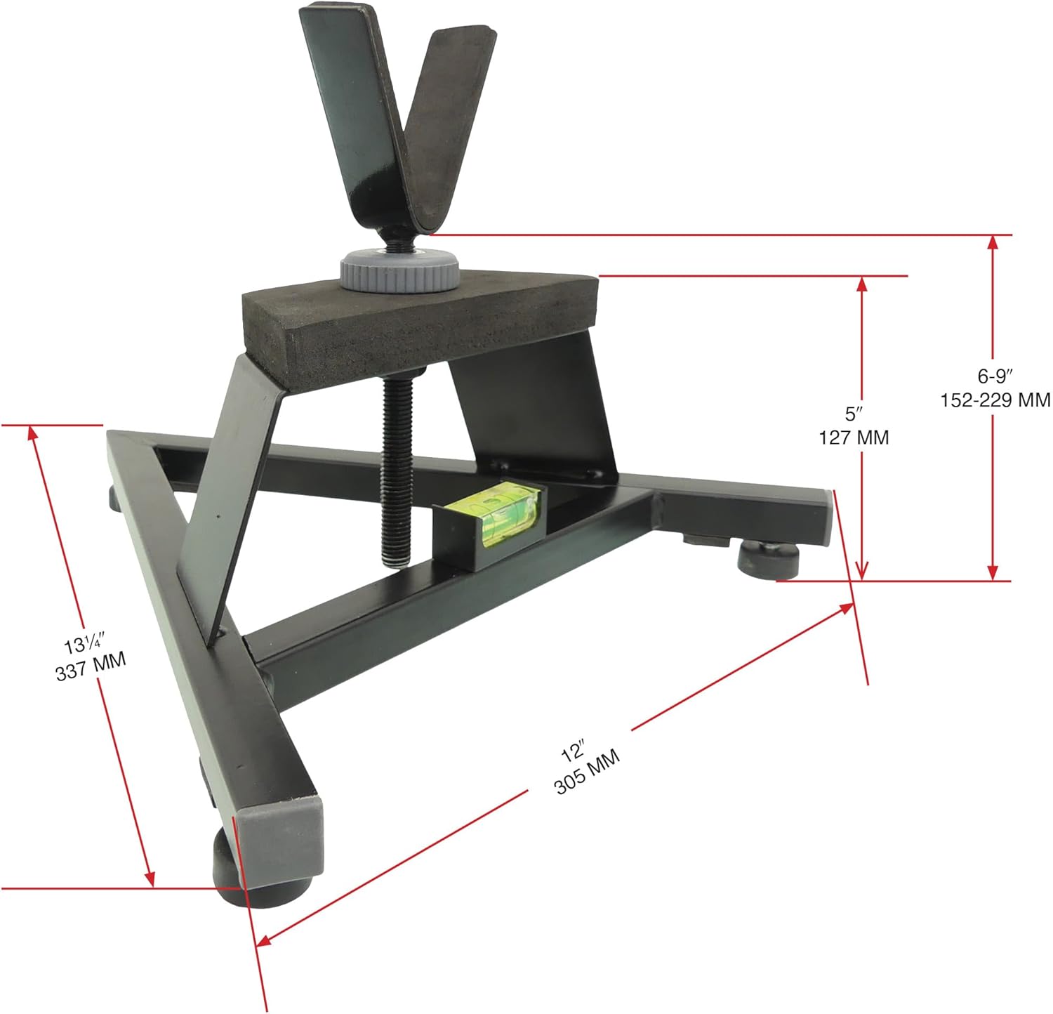 HYSKORE 30326 Rifle & Pistol Shooting Rest – Heavy-Duty Steel Bench Rest for Accuracy Testing, Optic Zeroing & Stability – Adjustable Elevation, Dual-Use Firearm Support, EVA-Padded Contact Surfaces