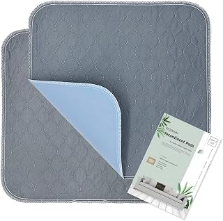 RIQINXIN Reusable Incontinence Seat Pads Incontinence Chair Pads Washable Chair Pads for Incontinence Waterpoof Absorbent for Adults Kids Senior 21x22in 2PCS