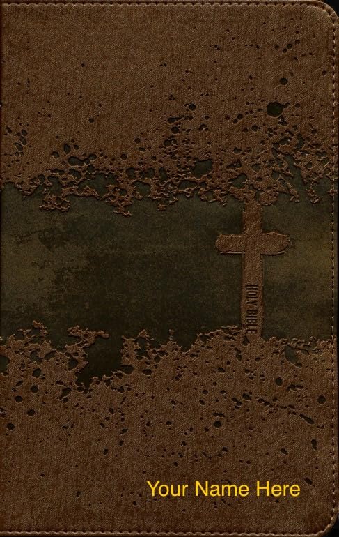 PERSONALIZED NIV Kids' Visual Study Bible - Imitation Leather - Brown - Custom Name Imprint