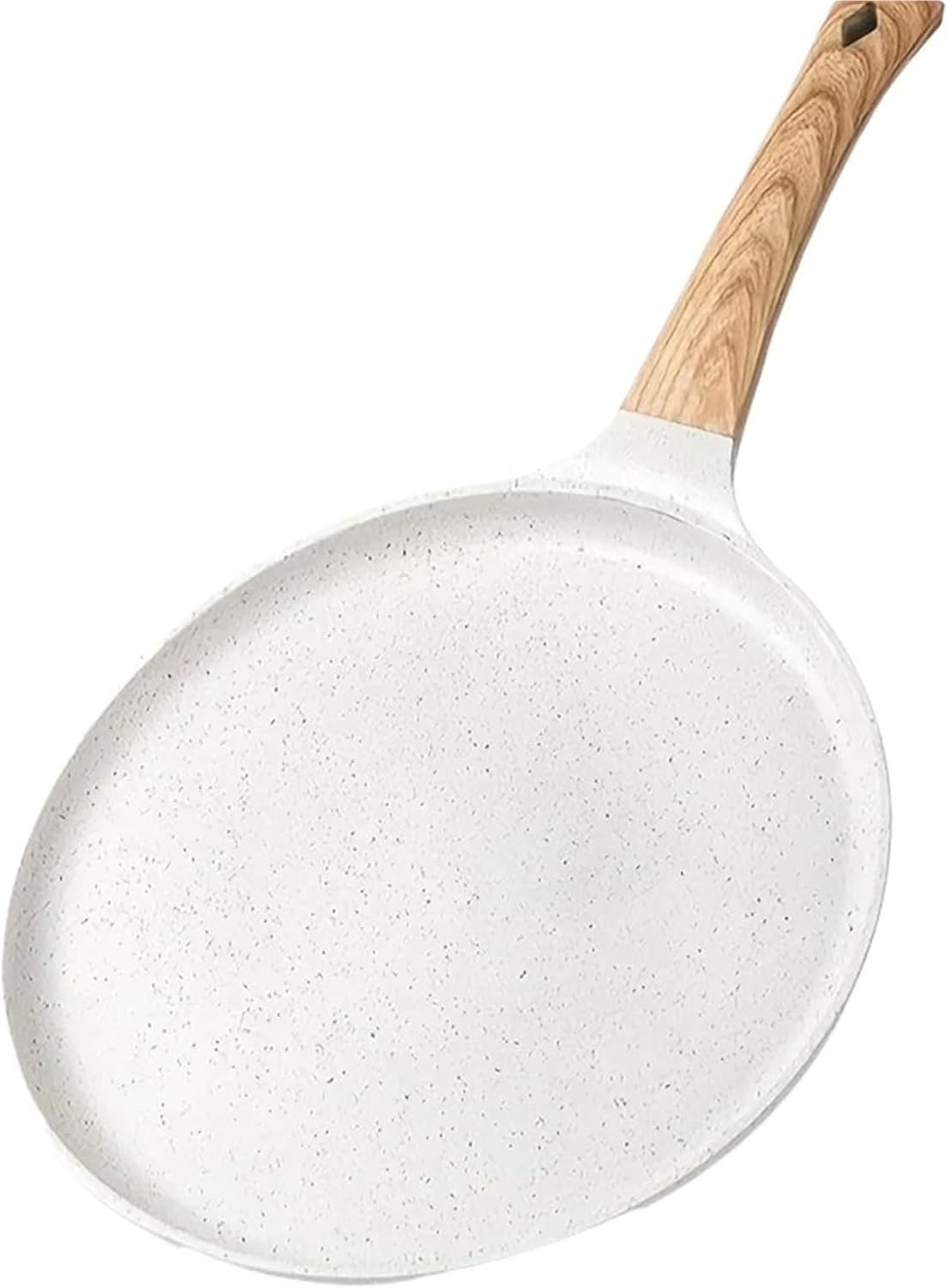 Compatible For Ceramic Coated Pancake Pan, Multi-Size Non-Stick Skillet With Handle For Universal Stovetop Use(28cm)