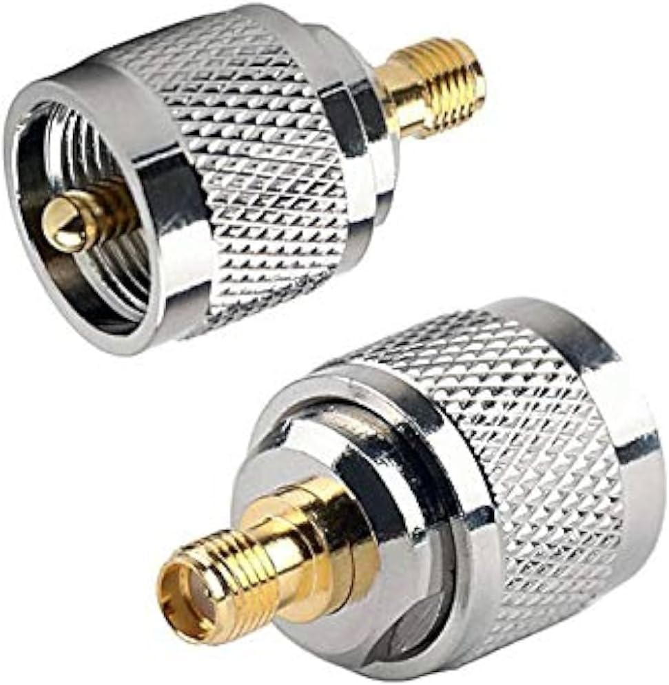 RF Coaxial Adapter - SMA Female to UHF Male Connector