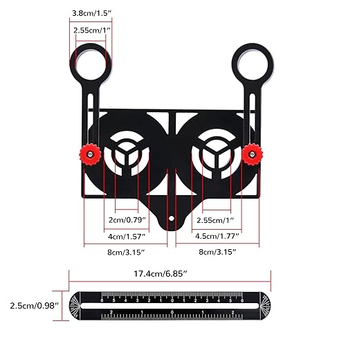 Miniatura 2 de Regla de medición de ángulo múltiple Herramienta de medición de ángulo de aleación de aluminio de 16 lados, regla multifunción ajustable universal,