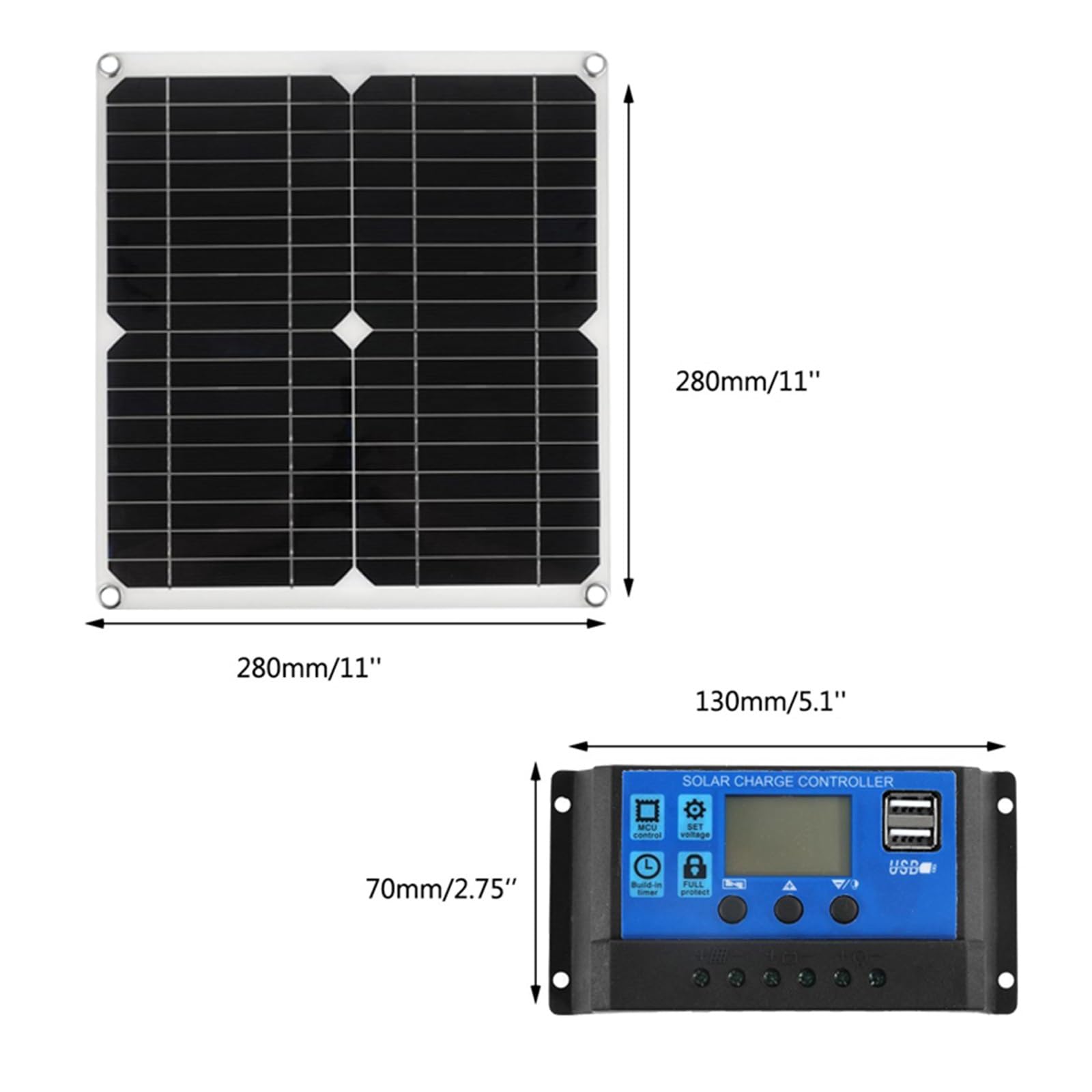 200W zestaw paneli słonecznych z kontrolerem przenośna ładowarka słoneczna do akumulatora bankowego samochód kempingowy łódź RV płyta słoneczna(200W 30A Controller)
