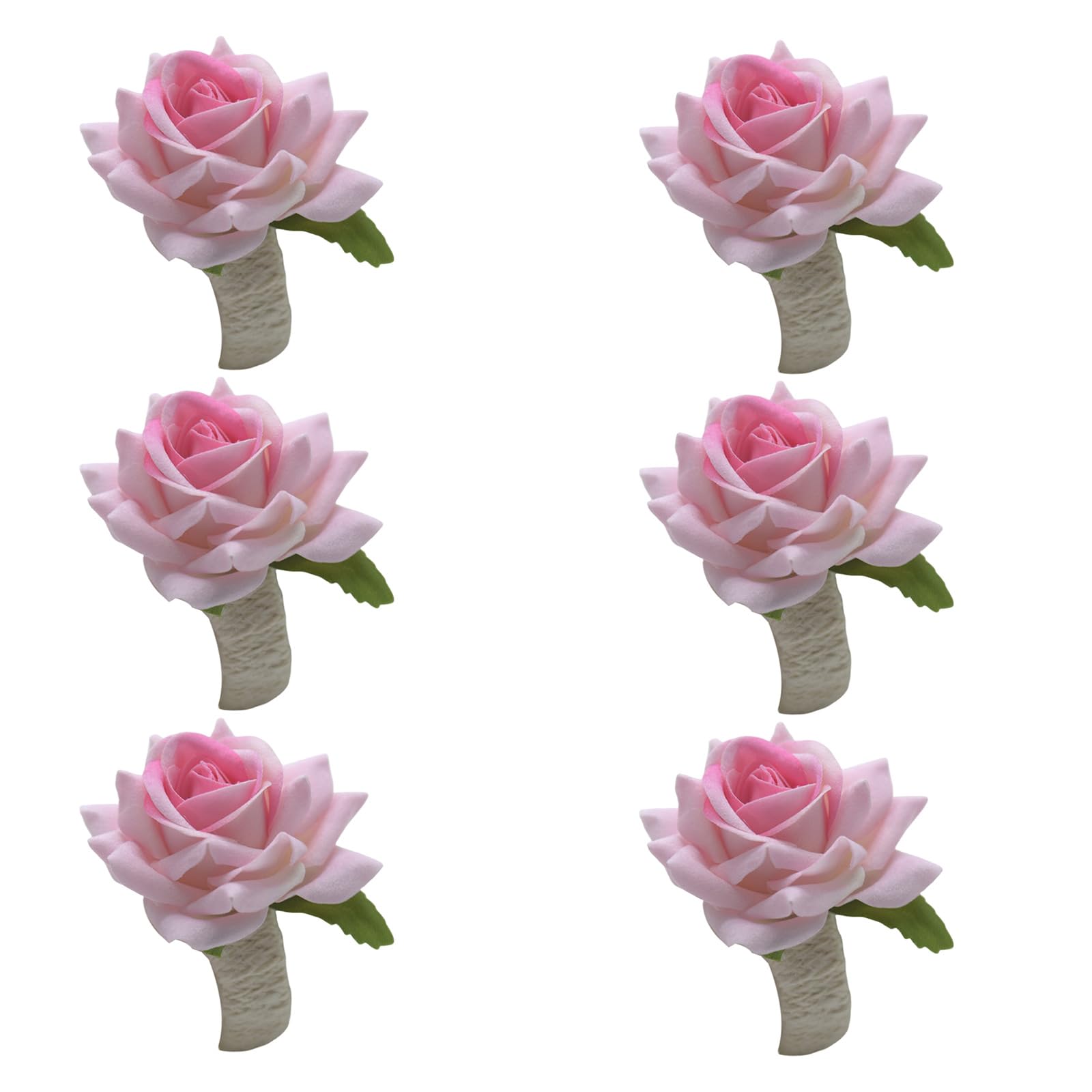 Buxuaaaa 6Pcs Flower Napkin Rings Rose Napkin Rings Holder Wedding Holder Table Decorations Flower