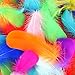 Produktbild SUNMI 300 Stück Bunte Federn, 8-12 cm, 10 Farben, Sicher und Ungiftig und Nicht verblassen.