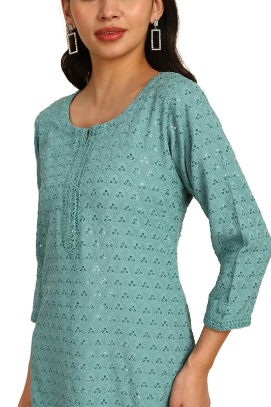 Image of Soch Women's Rayon Straight Fit Straight Kurta