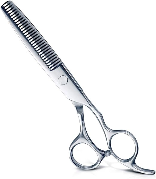 Amazon Co Jp すきばさみ 6 7インチ すきバサミ セルフカット 散髪ヘアカット 髪切りハサミ セニングシザー 440c高炭素鋼 癖なし 毛量調整に 31目 すき率18 プロ仕様 美容師 初心者 収納袋付き ビューティー