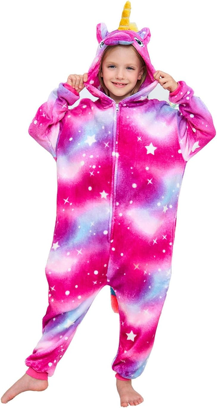 Unicorn Onesie Cosplay Costume Girls Halloween Xmas Pajamas - Image 2