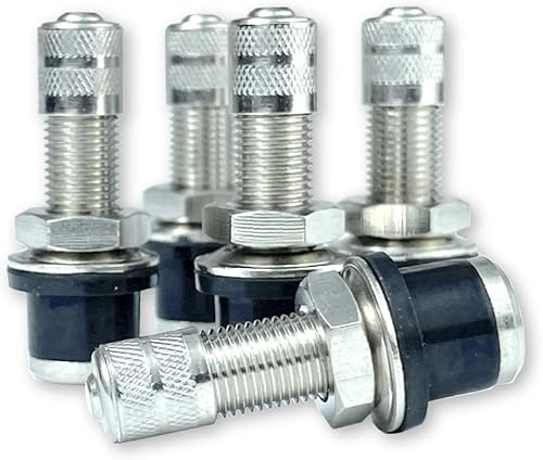 Haltec Cinco reemplazos de vástago rápido QS-430 de 1-316 pulgadas de vástago de válvula de emergencia para cuatrimoto UTV carrito de golf y ruedas