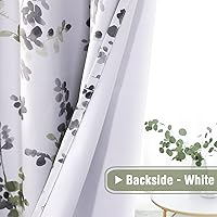 Vista 6 de HVERSAILTEX Cortinas opacas para oscurecer la sala de estar paneles con aislamiento térmico de 84 pulgadas de largo cortinas de bloqueo de luz