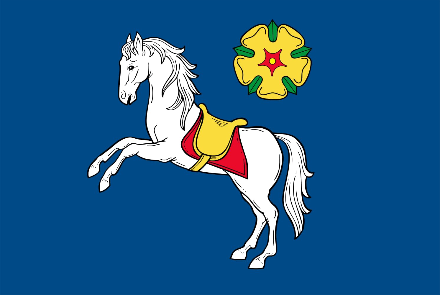 Drapeau Ostrava grand format paysage pour pavoisement extérieur longue durée