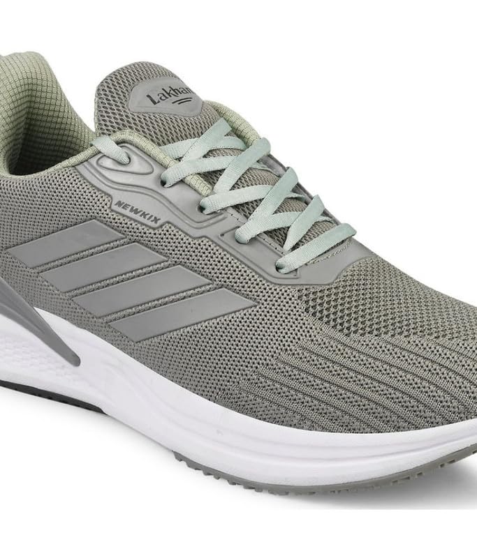 Image of Lakhani aashirwad Men's Sports Shoes | Lightweight Breathable Running Shoes for Men | Flynet Upper, Phylon Sole | Flexible, Comfortable Lace-Up Athletic Shoes
