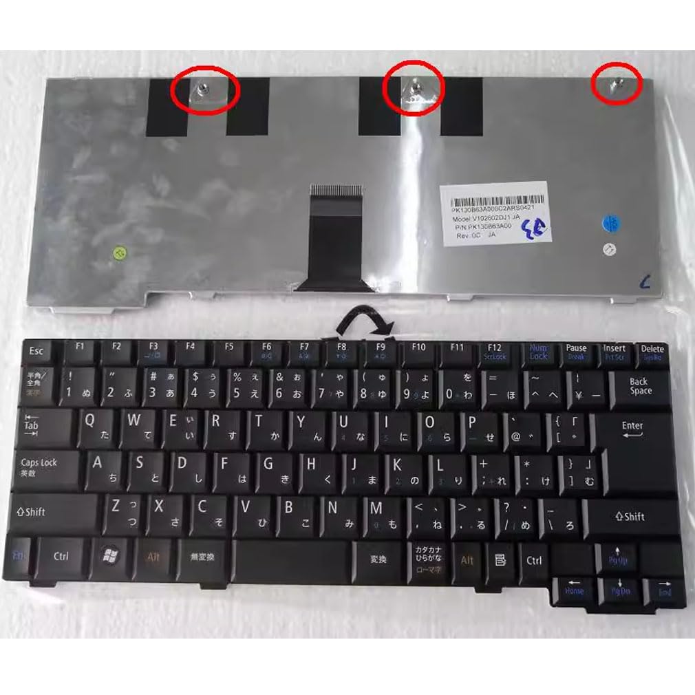 NEC VersaPro VK12C/S キーボードセット Amazon | JULUCA 修理交換用 For NEC VersaPro VK22 VK23 VK24 VK25 VK