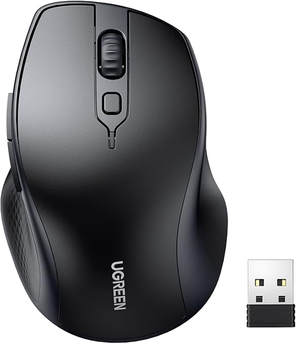 UGREEN Wireless Mouse Ergonomic Mouse Wireless Upgraded Bluetooth