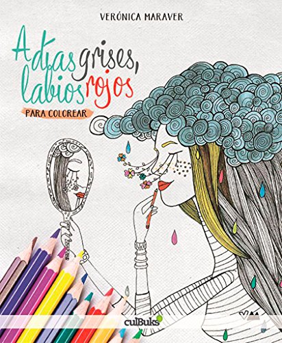 A días grises, labios rojos: para colorear
